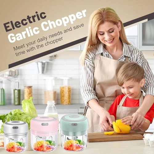 Food Chopper - 100ml 250ml USB-Rechargeable cordless