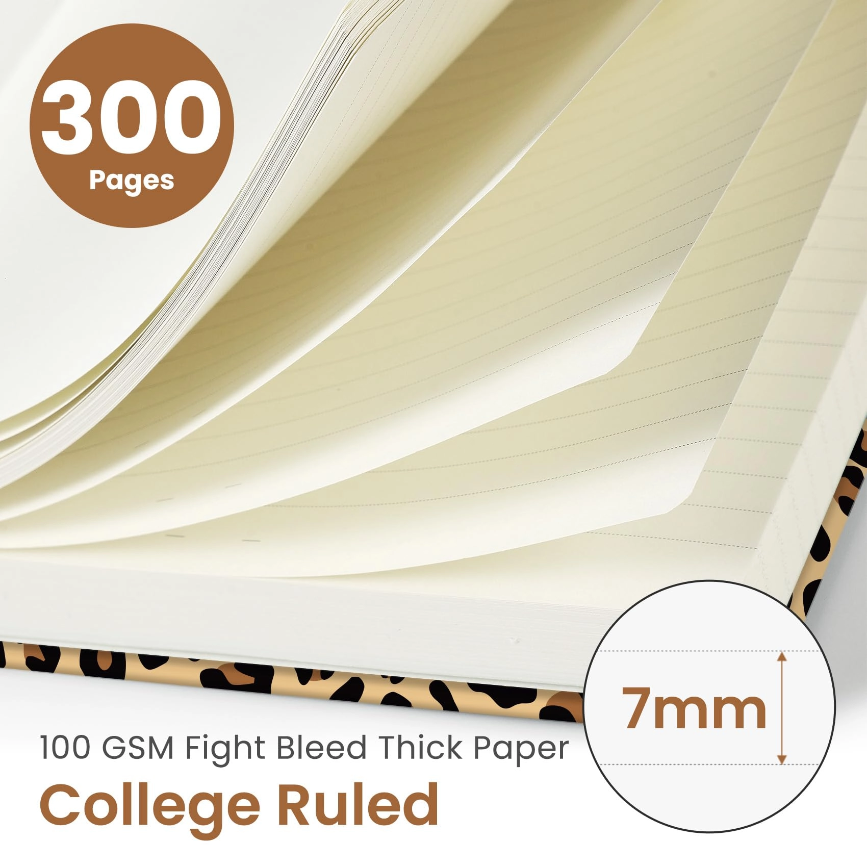 Spiral Notebook B5 Spiral - Lined 300 Pages