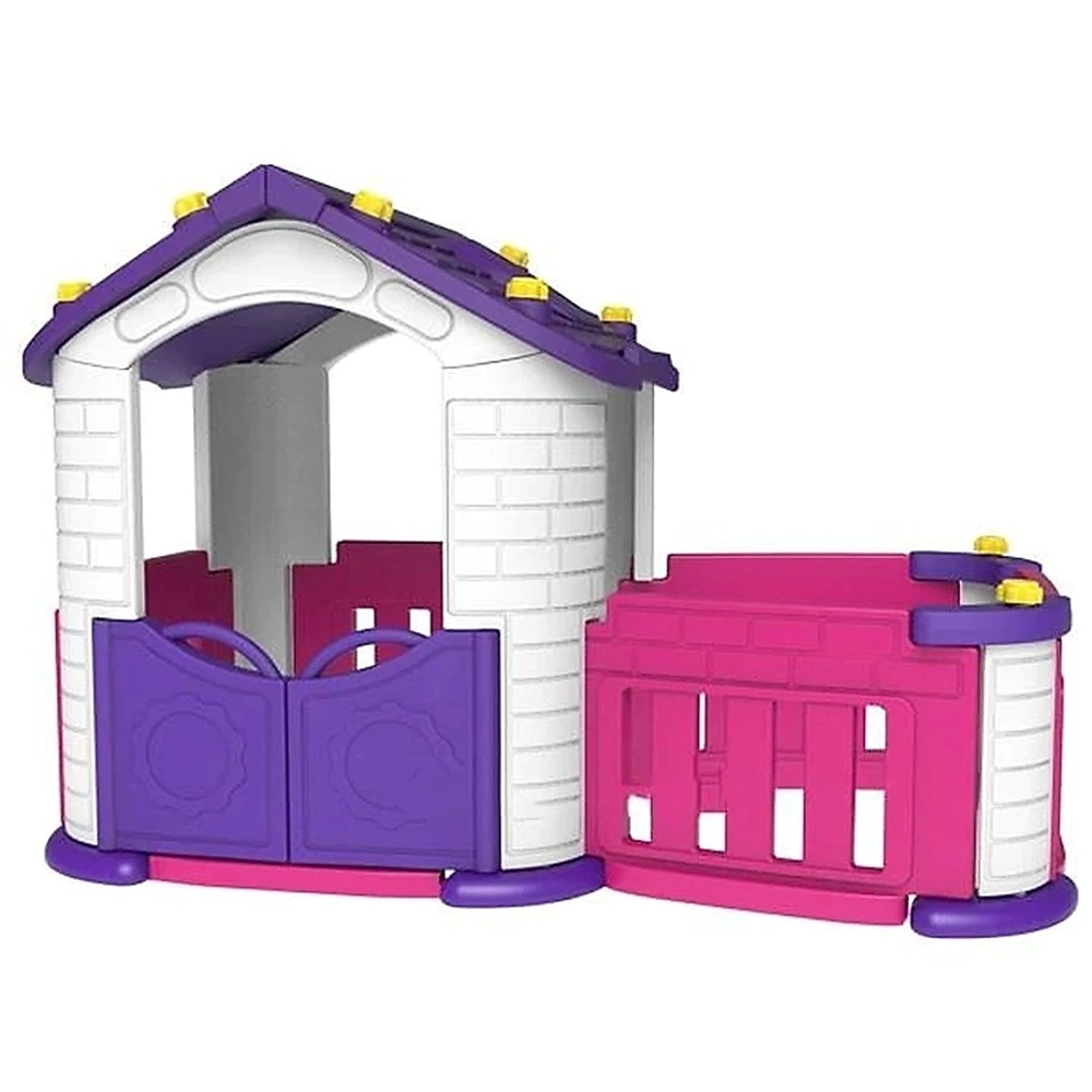 Factual Toys Kids Outdoor Playhouse With Fence