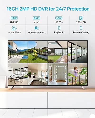 16 Channel Security Camera System - 12 16 1080p