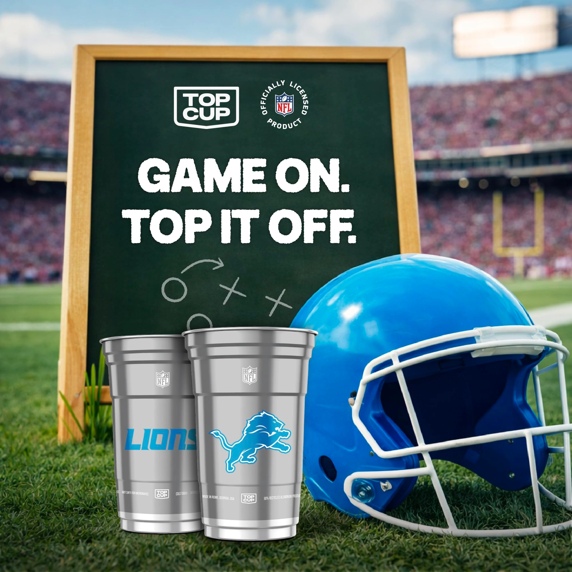Detroit Lions Aluminum Cup - 20 pcs