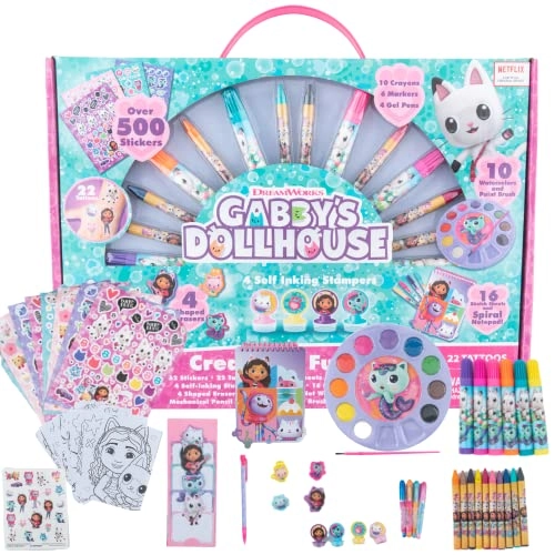Innovative Designs GABBY ACTIVITY SET - crayons markers gel pens watercolors mechanical pencil paint brush