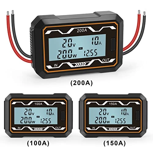 DC Power Meter - 0-60V 100A
