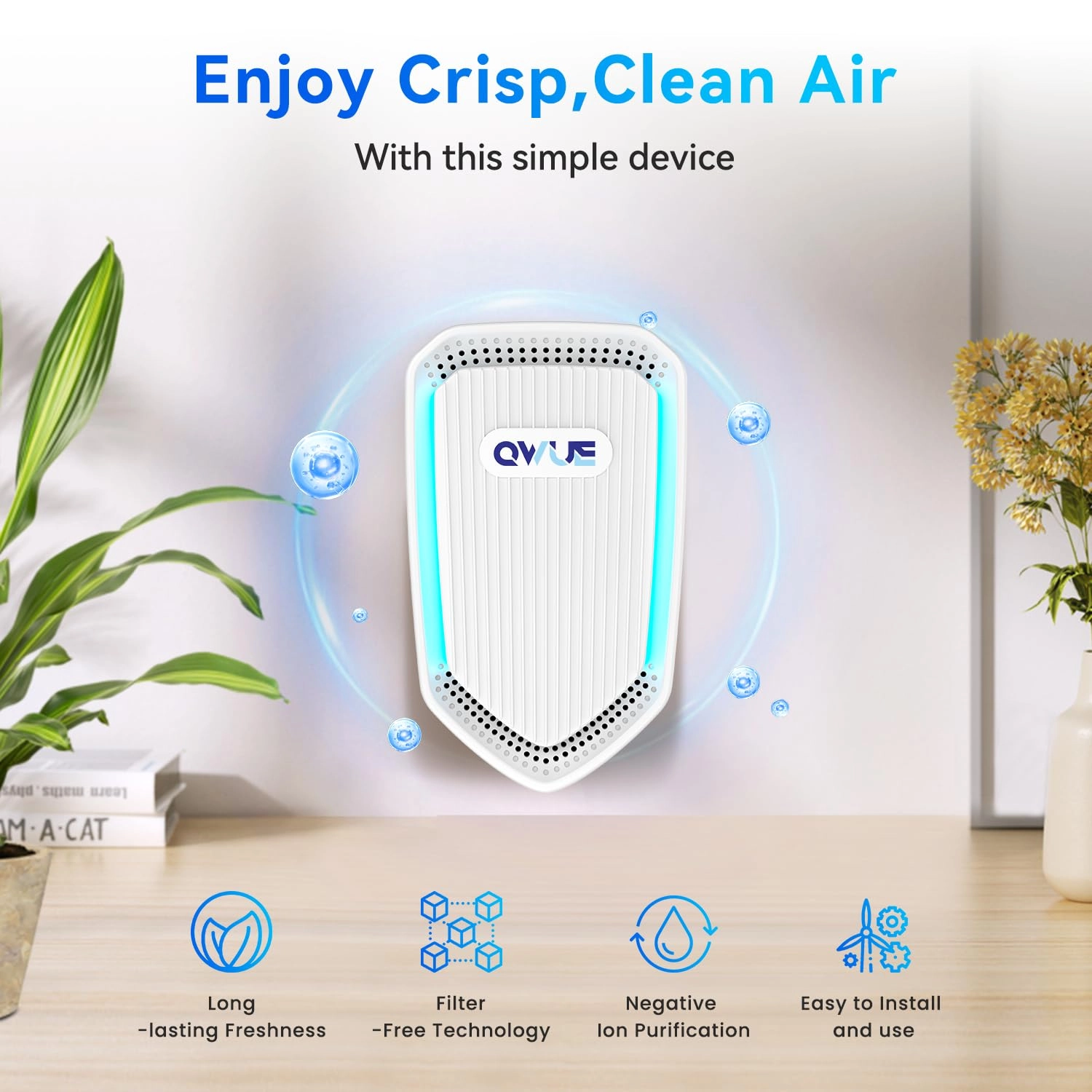 Air Ionizer - 8Pack Filterless Plug In Pack