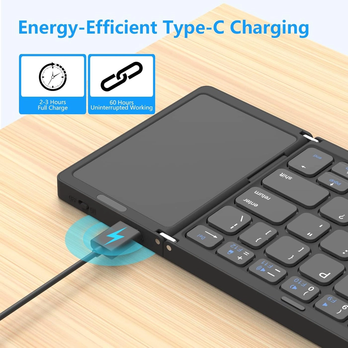 Foldable Bluetooth Keyboard - EN Wireless