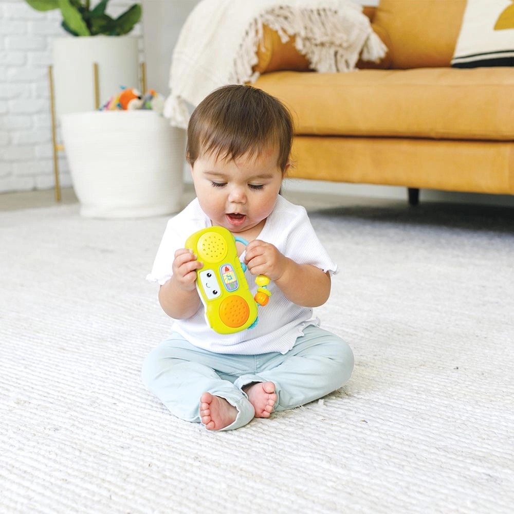 Music & Light Pretend Mini Boombox - 5 melodies Suitable from 6 Months & Above