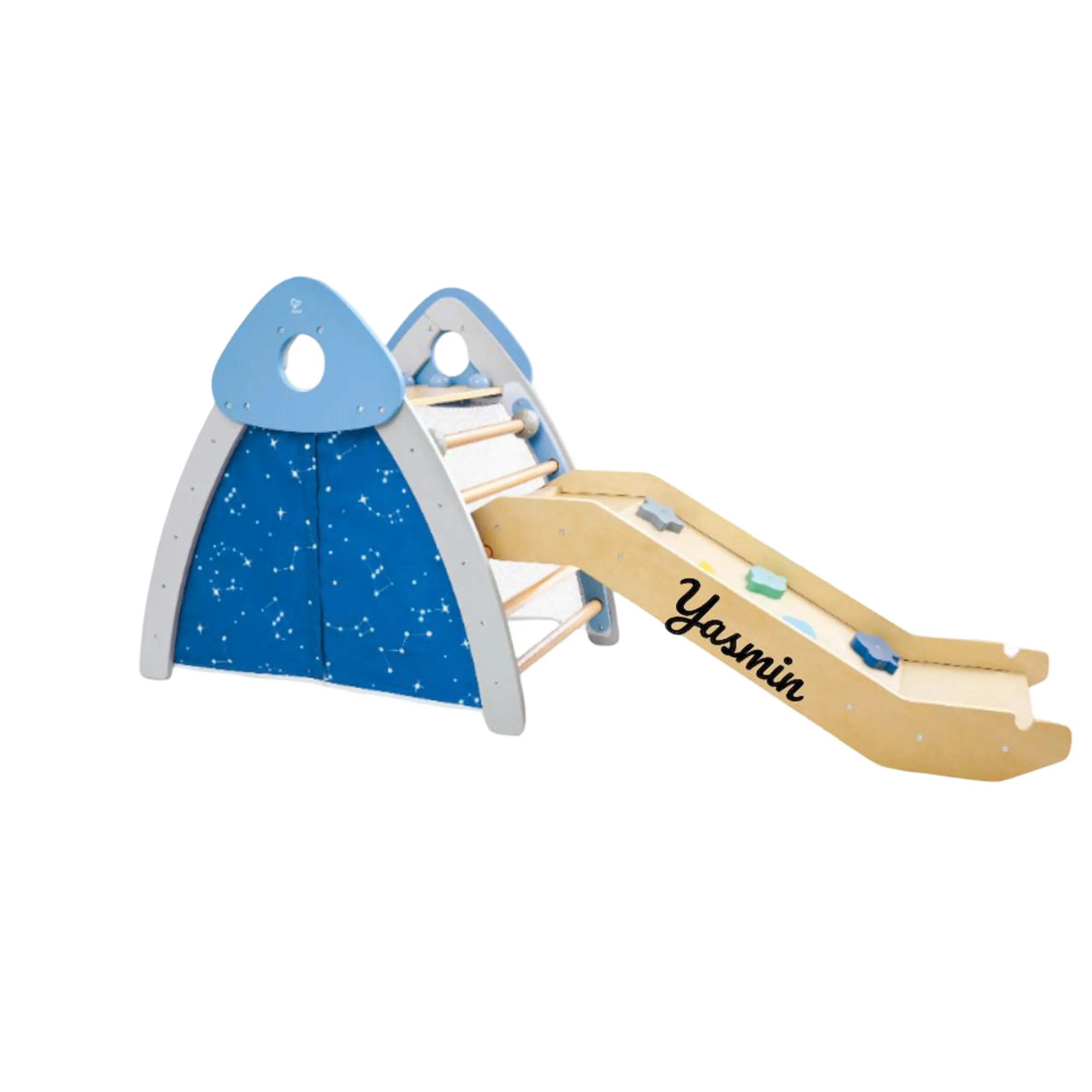 Hape Climb n Slide Gym Set - 4-in-1 Blue 2+