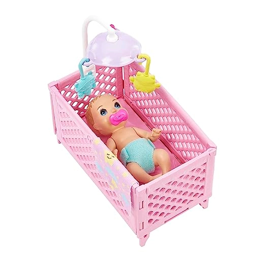 Skipper Babysitters Inc. Playset - Crib with mobile Baby doll with sleepy eyes
