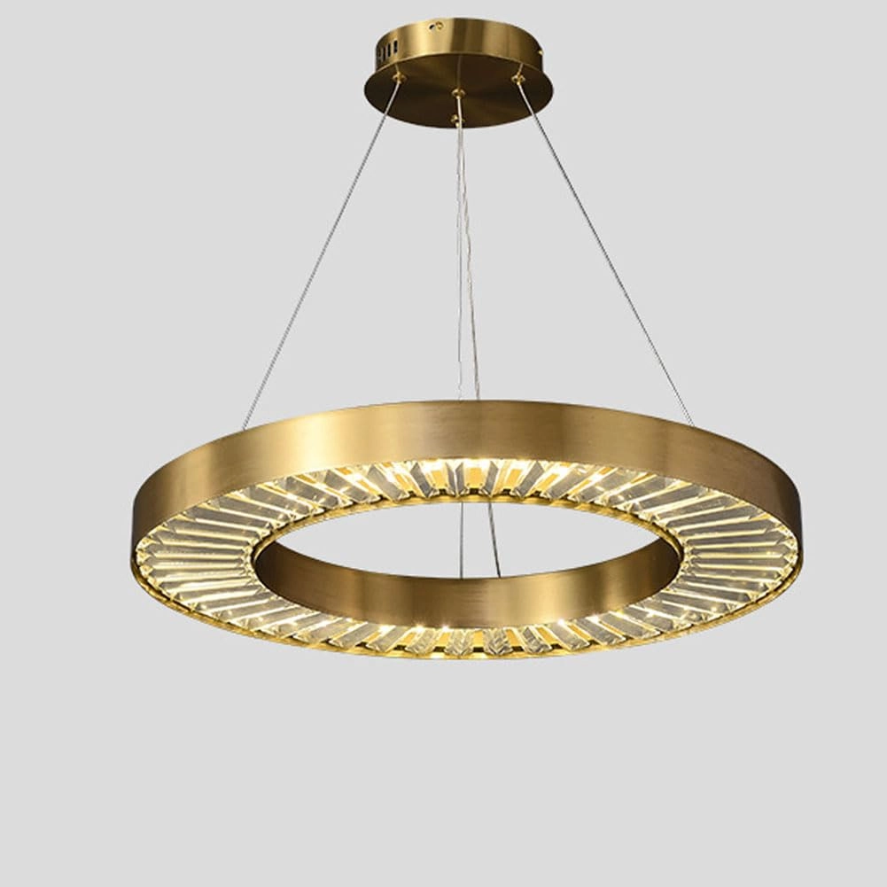 Crystal Chandelier - Golden tricolor light 100*38*30cm