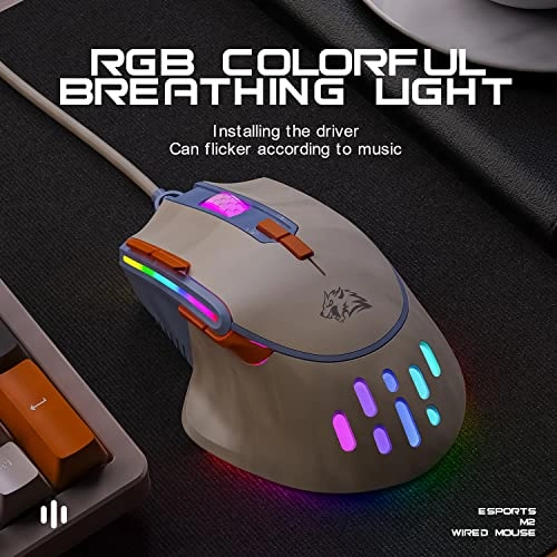 M2 RGB Wired Gaming Mouse - USB