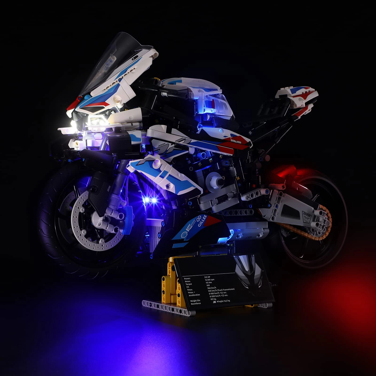 LIGHTAILING Led Light - Compatible with 42130 Technic M 1000 RR USB