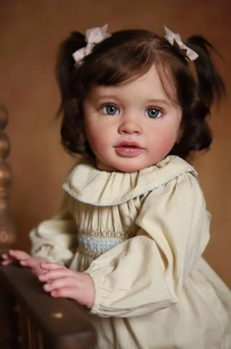 Pippa Reborn Baby Doll - 26 inch Cotton Vinyl Hand-rooted Curly Hair Ages 3+