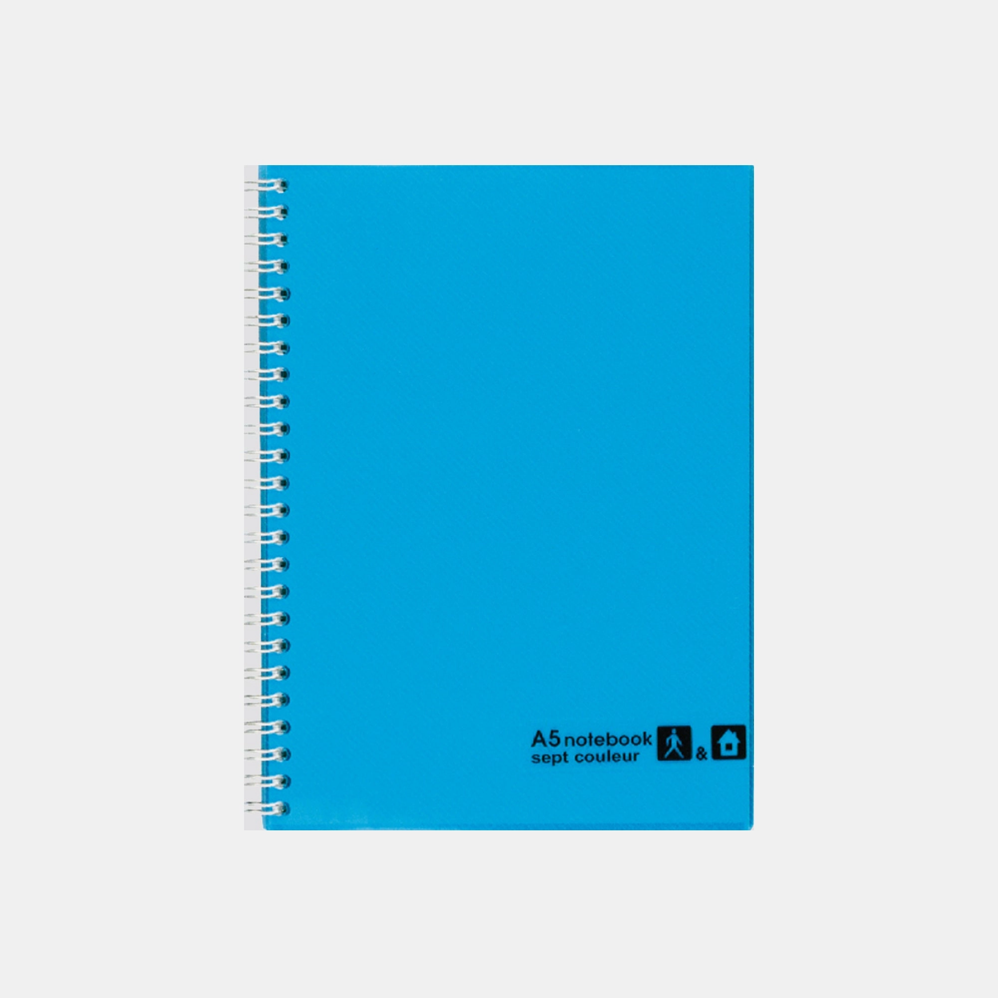 Septcouleur A5 Spiral - Lined 80 Sheets