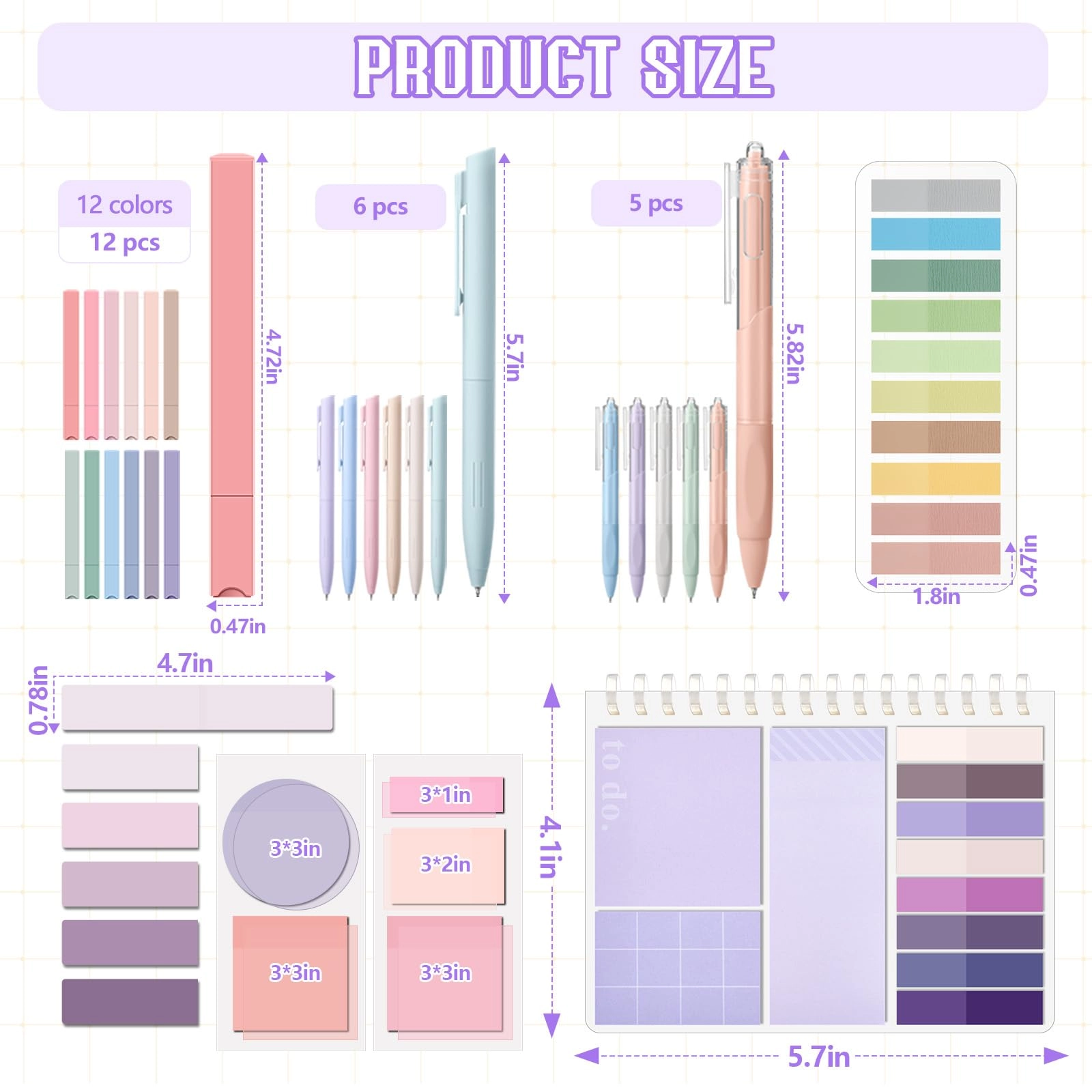 Book Annotation Kit - 41 Pcs