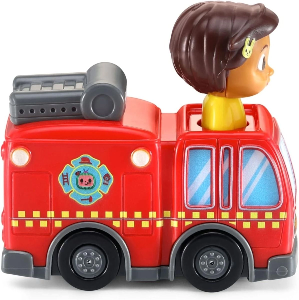 Cocomelon Go! Go! Smart Wheels Nina’s Fire Truck & Track - Fire Sounds & Songs