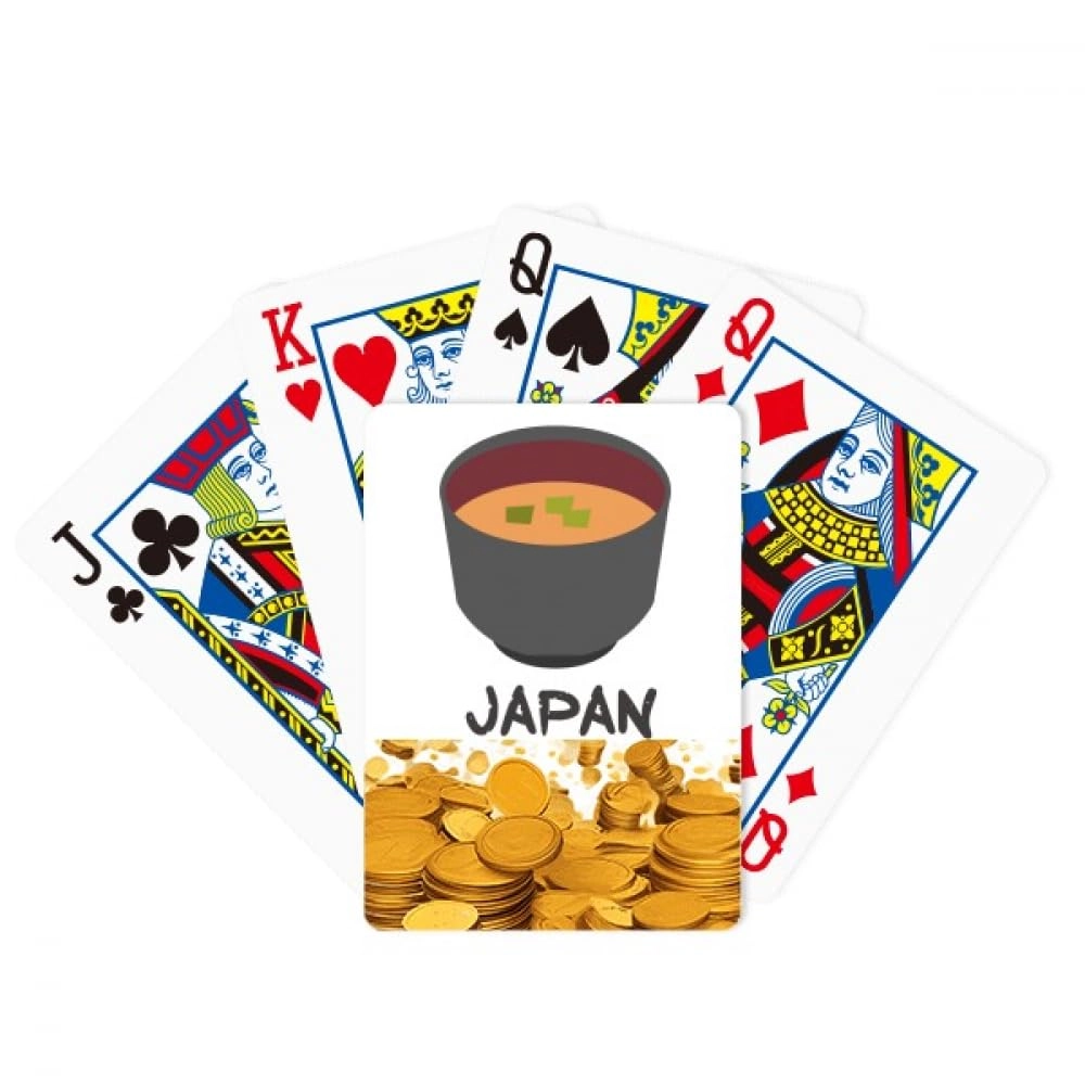 no/no Traditional Japanese Tasty Miso Soup Playing Card - 52 Playing Cards 2 Jokers