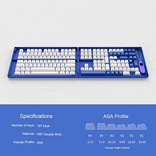 197-Key ASA Profile PBT Double-Shot Keycap Set