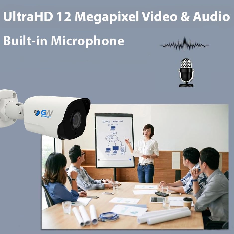 8 Channel Nvr + Bullet Camera - 12MP 6K