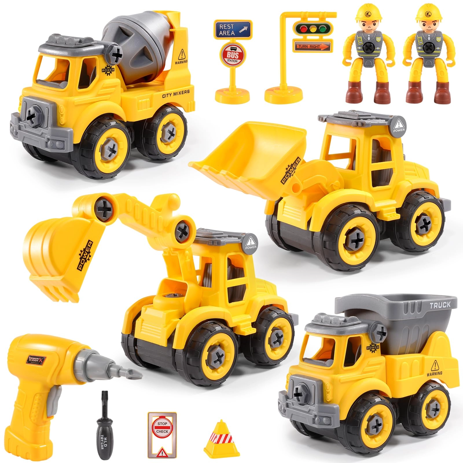Lúdilo Mini DIY Assembly Stem Learning Educational Building Toy Cars