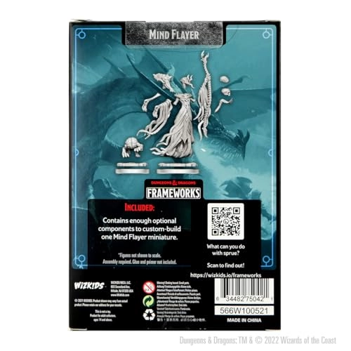 Mind Flayer - D & D Frameworks W1 - Unassembled Unprimed