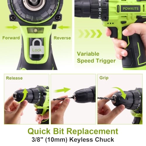 Cordless Drill Set - 12.0V
