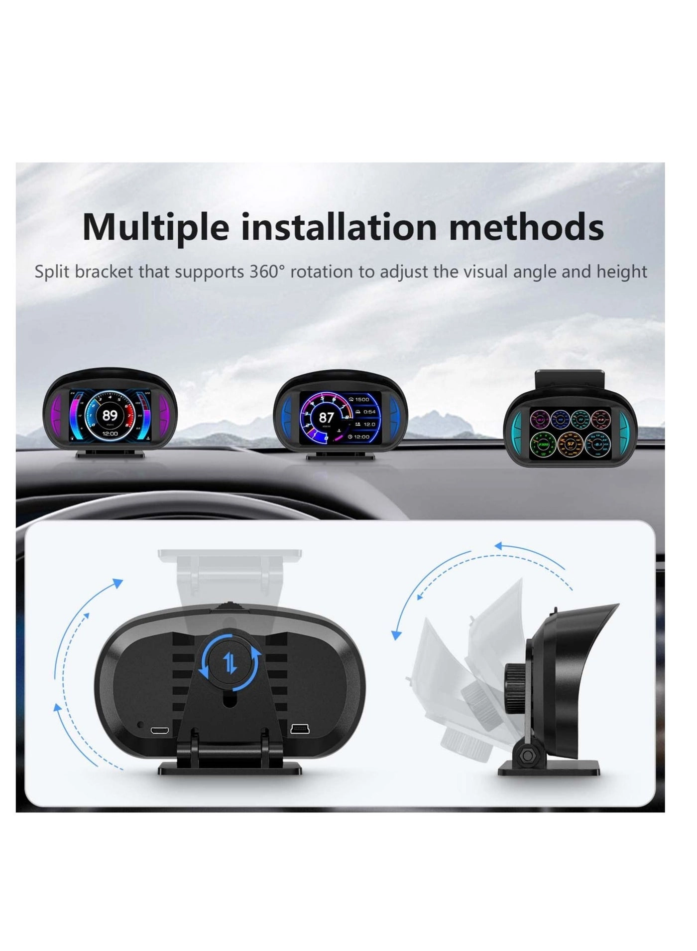OBD2 Digital Speedometer - Universal HUD HD Display