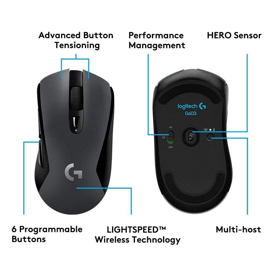 G603 Lightspeed Gaming Mouse - Wireless