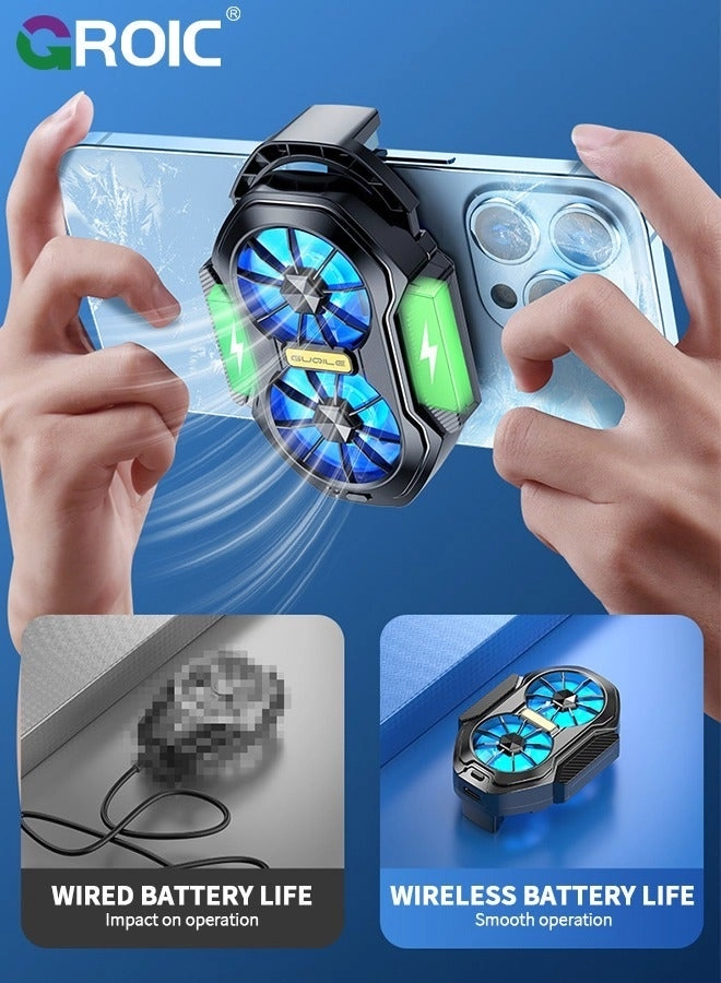Phone Cooler - 3 Cooling Modes RGB Lights