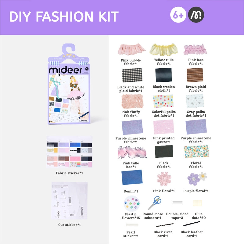 DIY Fashion Kit - 6+ years 27 pcs