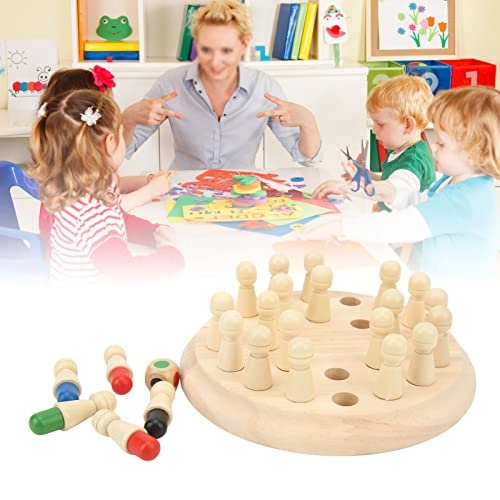 Wooden Memory Chess Set - Birch 16.5cm/6.5in