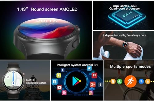 Smart Watch Phone 54.5mm Plastic LTE GPS