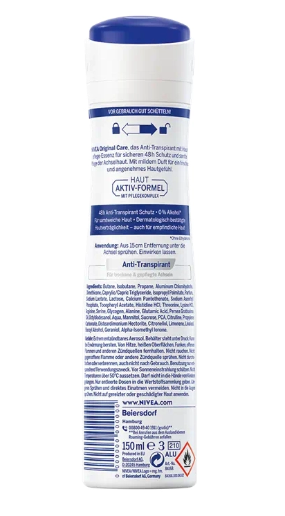 Dry Comfort - 150ml Deodorant Spray