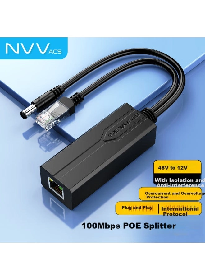 NVV Poe Splitter - 48v 1-to-2 100mbps