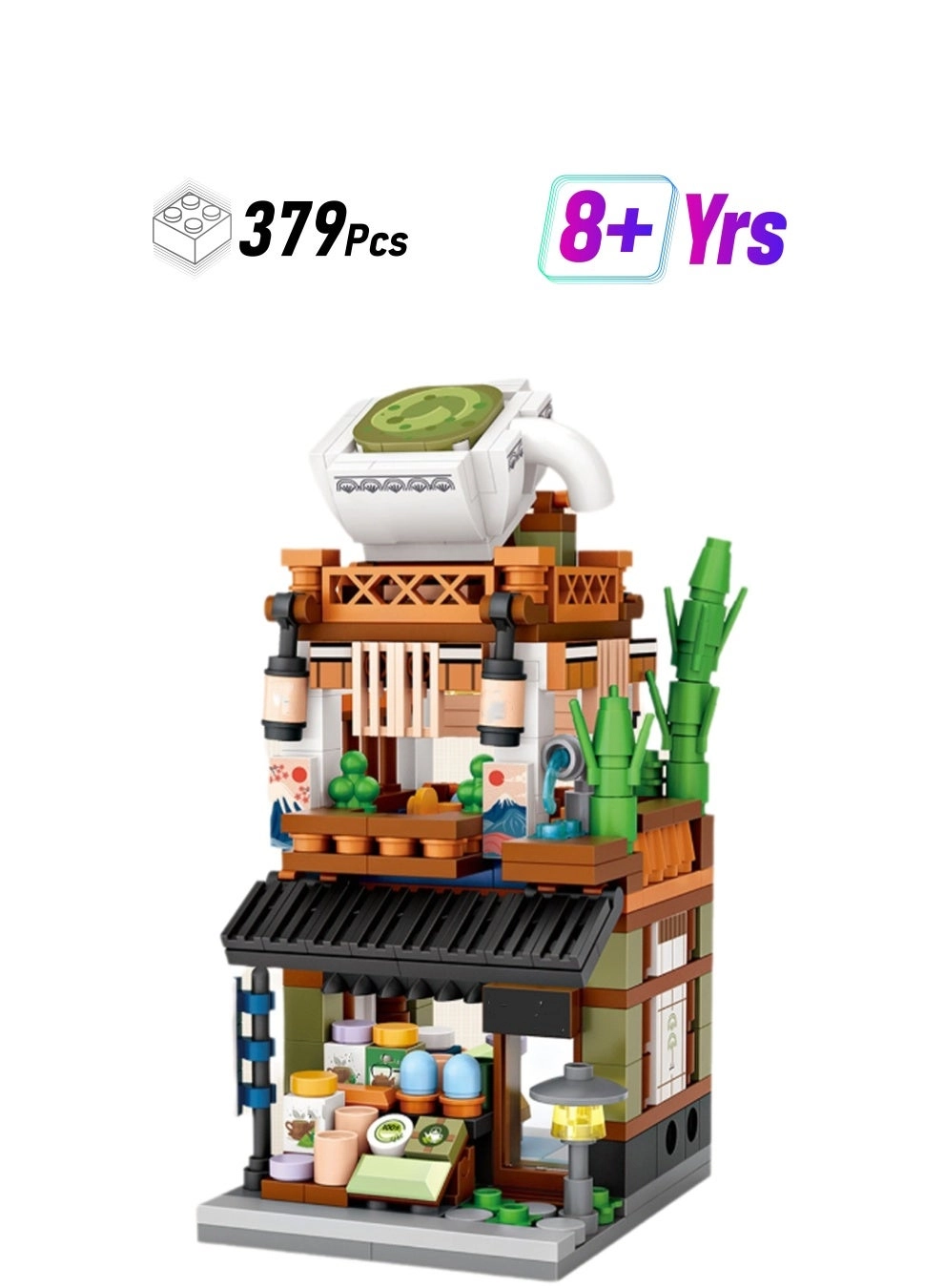Generic Mini Matcha Shop - Japanese Street Scene 379pcs