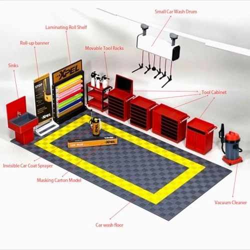 Car Repair Car Wash Model - 1:18