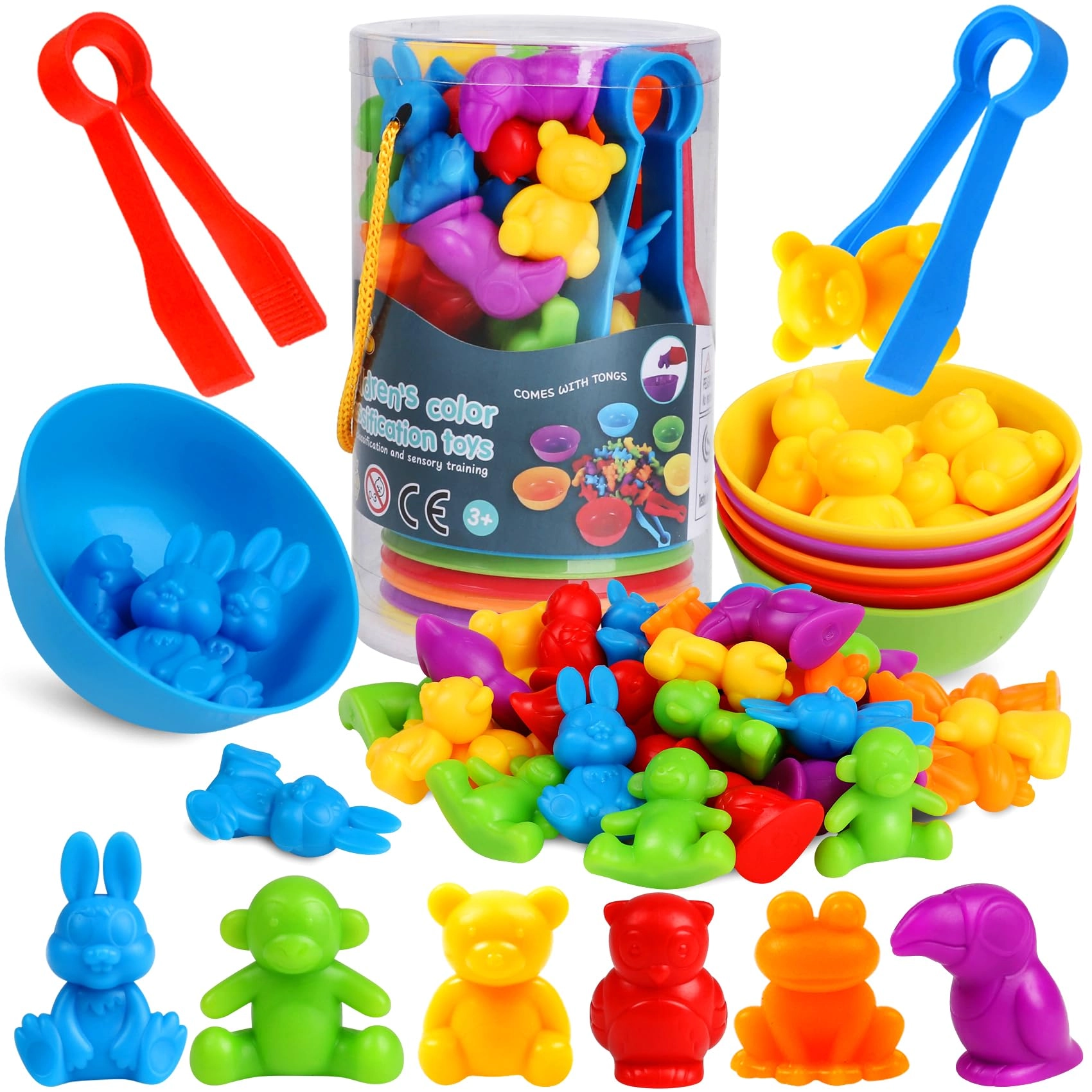skrtuan Counting Animal Montessori Toys - 3-8 Years Old 36 pieces