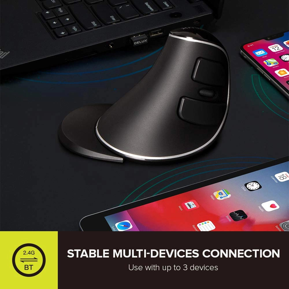 M618DB Vertical Ergonomic Mouse - Wireless