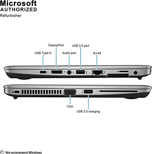 (Renewed) Elitebook 820 G3 - 12.5'' Core i5-6300U 16GB DDR4 256GB SSD