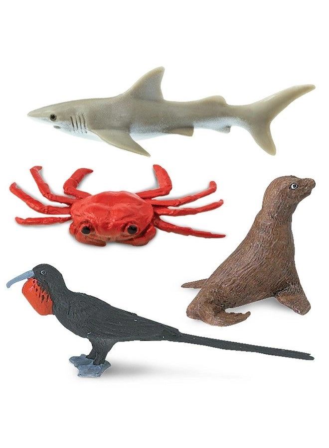 Galapagos Wildlife TOOB - Figurines of Seal, Blue-Footed Booby, Tortoise & More Ages 3+