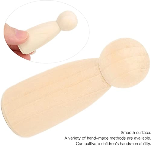 Wooden Peg Doll - 10 Pcs