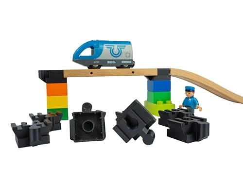 Duplo Wooden Train Adapters - Plastic 10