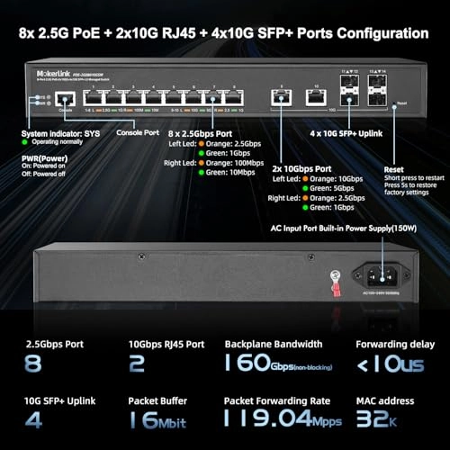 8x2.5G POE 8-ports