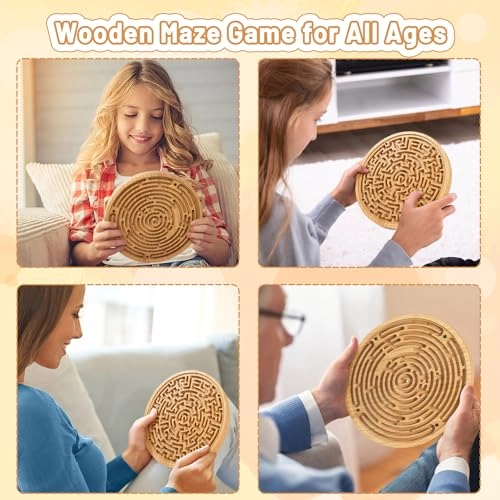 Labyrinth Wooden Puzzle (WBG-S-035) - 1 pcs