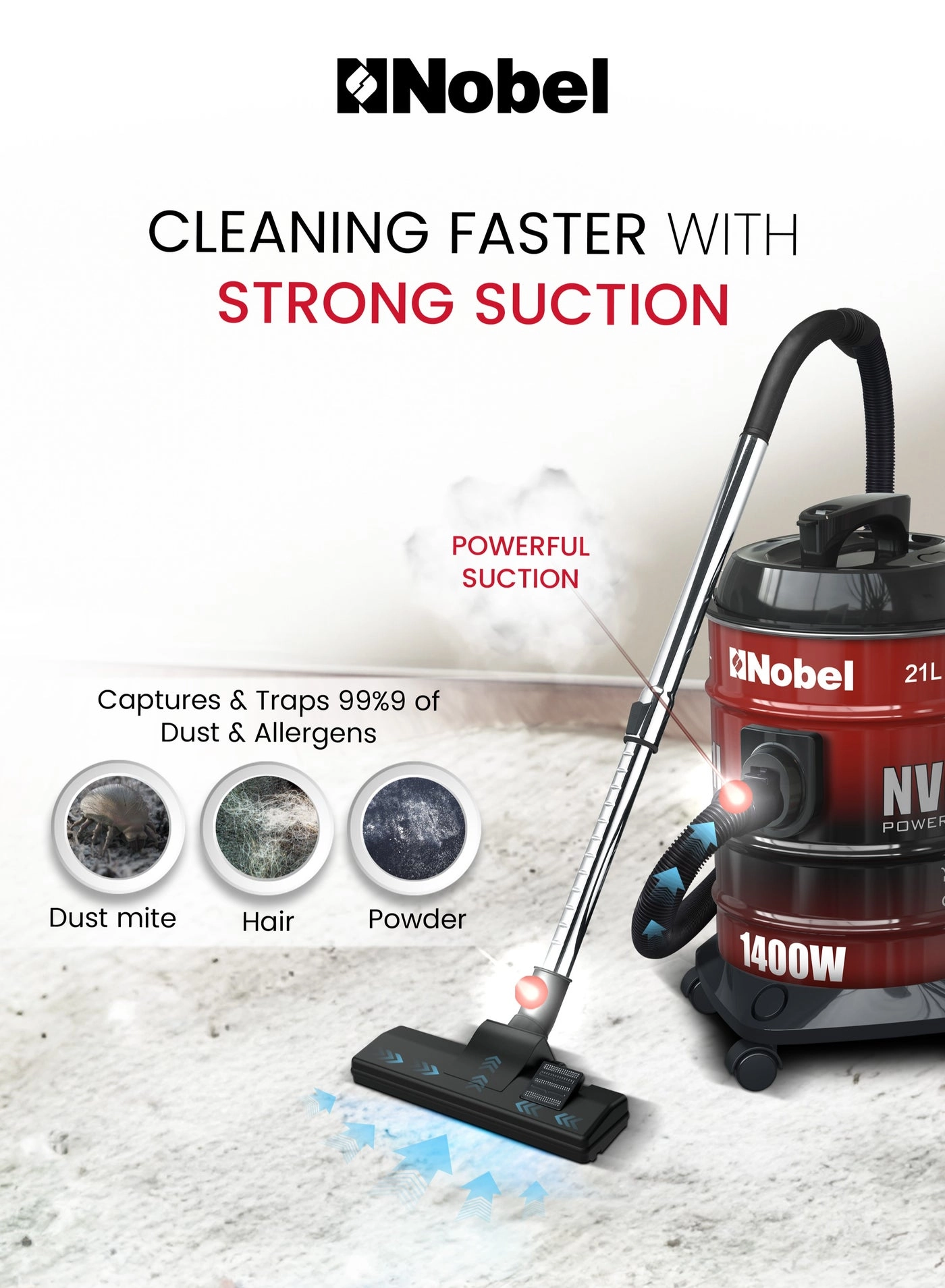 Drum Vacuum Cleaner (NVC2121I)