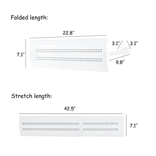 Air Conditioner Deflector - 56*18cm White
