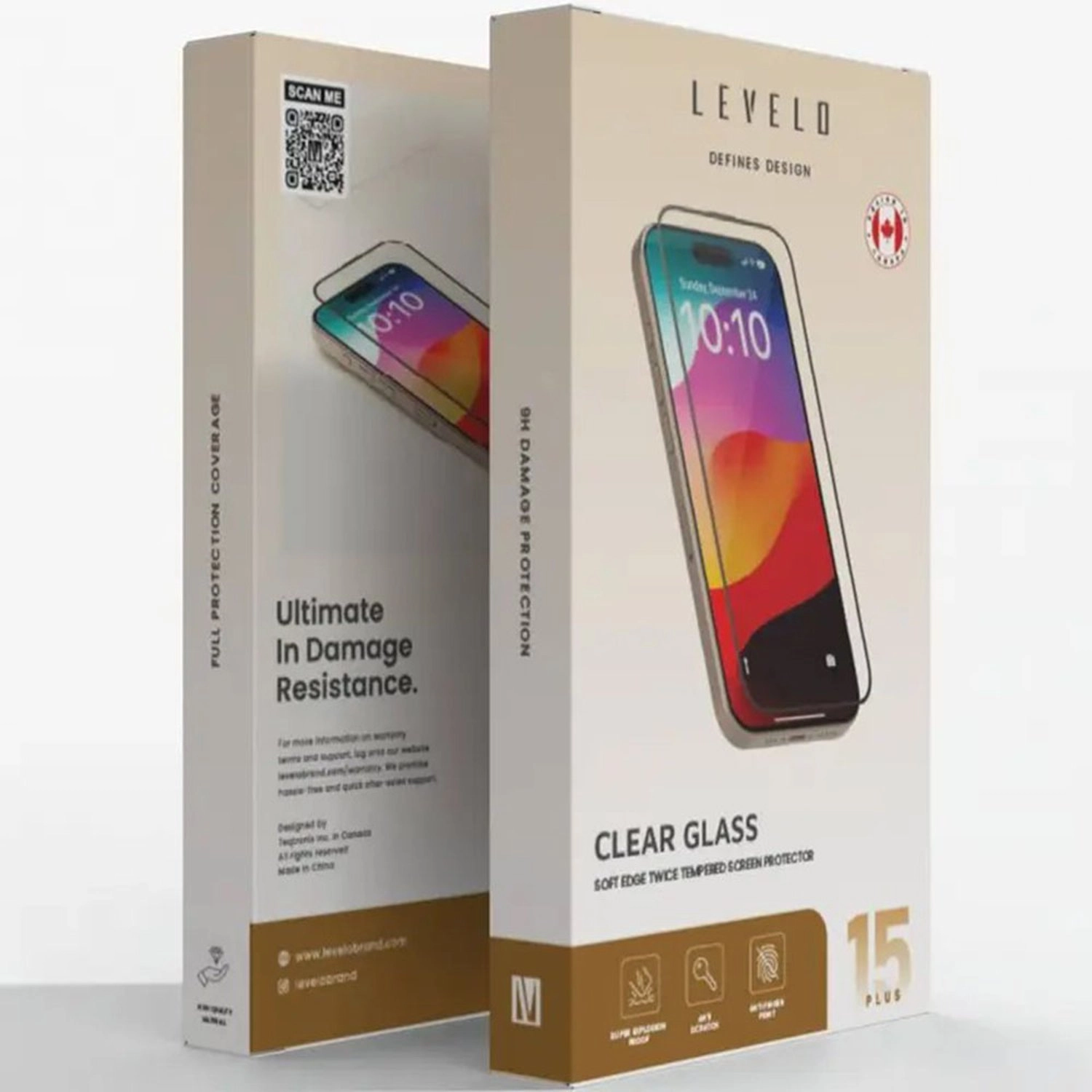 Soft Edge Full Screen Glass Screen Protector for iPhone 15