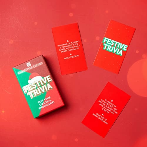 Christmas Festive Trivia Quiz Game - 50 cards Card Game