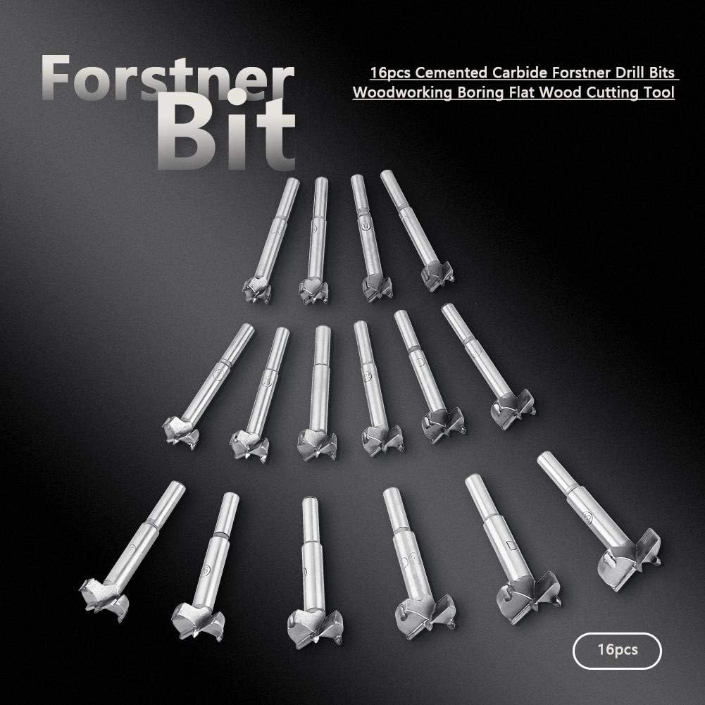 Wood Drill Bits - Cemented carbide 16pcs 15-35mm