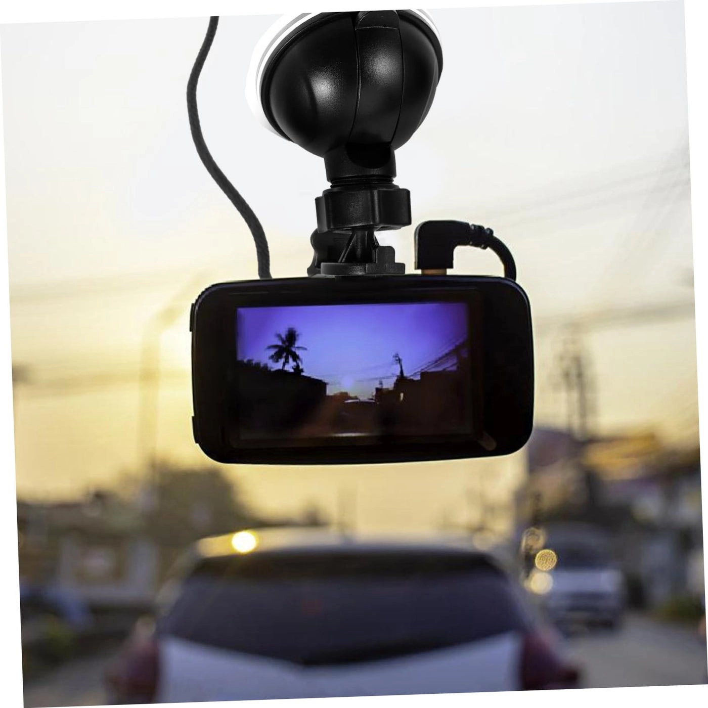 Suction Cup Mount Plate For Car Dash Cam - Black Lightweight Rotatable