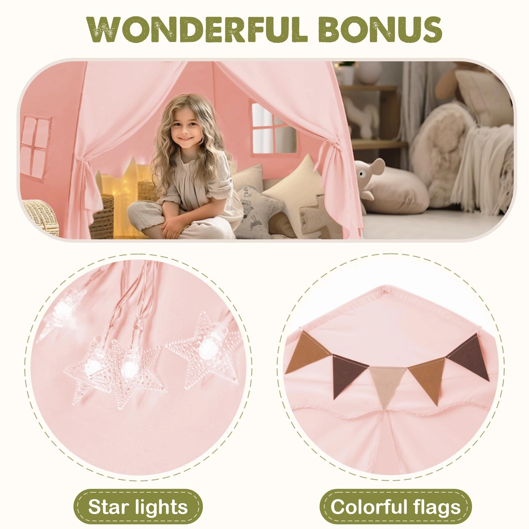 Kids Play Tent - Extra Large 59x39x59 in